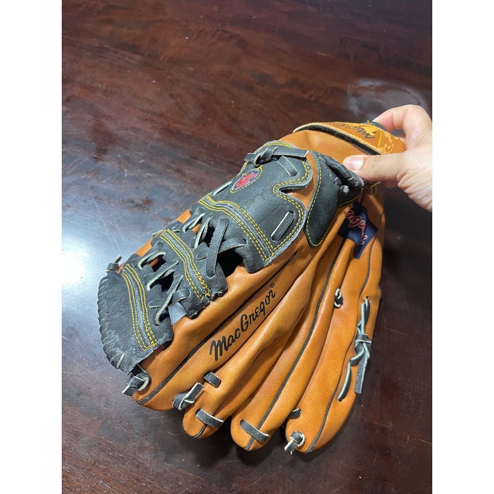MacGregor Baseball Glove Premium Leather Mitt Professional Grade @J